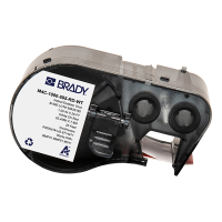 Brady M4C-1000-595-RD-WT vinyl labels wit op rood 25,40 mm x 7,62 m (origineel) M4C-1000-595-RD-WT 147966