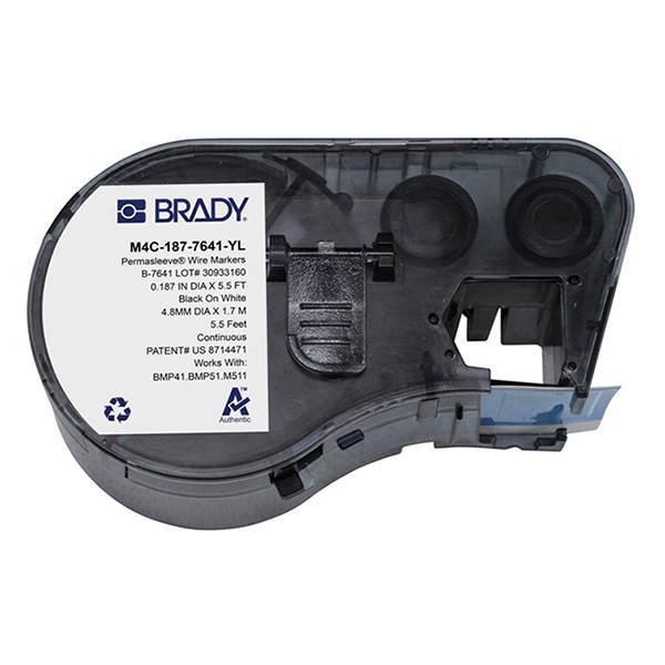 Brady M4C-187-7641-YL tape krimpkous zwart op geel 8,50 mm x 2,13 m (origineel) M4C-187-7641-YL 148356 - 1