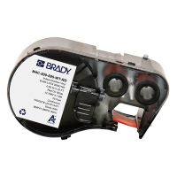Brady M4C-500-595-WT-RD tape vinyl rood op wit 12,7 mm x 7,62 m (origineel) M4C-500-595-WT-RD 148192