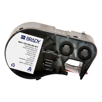 Brady M4C-750-595-RD-WT vinyl labels wit op rood 19,05 mm x 7,62 m (origineel) M4C-750-595-RD-WT 147944