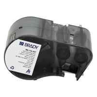 Brady M5-134-427 gelamineerde vinyl labels zwart op wit/transparant 38,1 mm x 44,45 mm x 12,7 mm (origineel) M5-134-427 148136