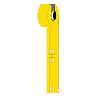 Brady M6-10x60-7598-YL polyurethaan tags geel 10 mm x 60 mm (origineel) M6-10x60-7598-YL 148069