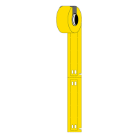 Brady M6-10x75-7598-YL polyurethaan tags geel 10 mm x 75 mm (origineel) M6-10x75-7598-YL 148052