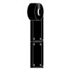 Brady M6-25x75-B7598-BK polyurethaan tags zwart 25 mm x 75 mm (origineel) 148034 - 1