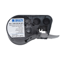 Brady MC1-1000-595-BK-WT tape vinyl wit op zwart 25,4 mm x 7,62 m (origineel) MC1-1000-595-BK-WT 147094