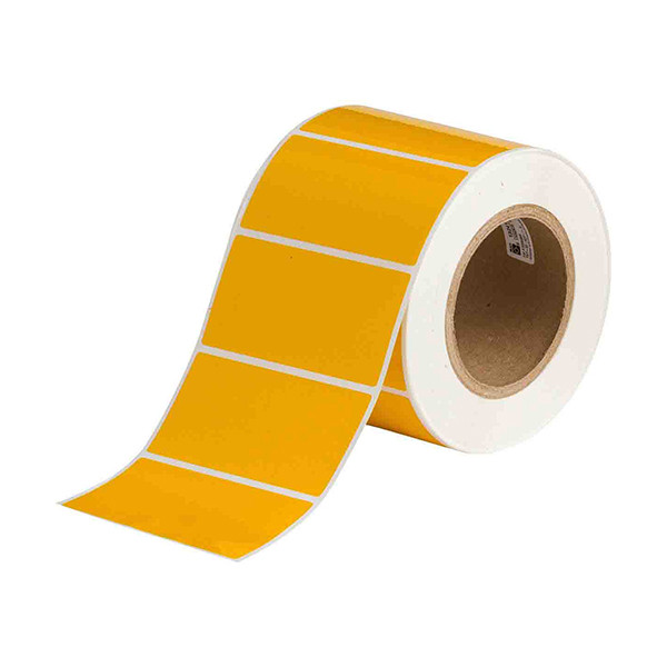 Brady THT-55-423-1-YL label polyester glanzend geel 101,60 x 50,80 mm (origineel) THT-55-423-1-YL 147654 - 1