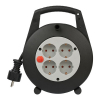 Brennenstuhl Vario Line kabelhaspel 4 stopcontacten zwart/lichtgrijs (10 meter) 1093200 399504