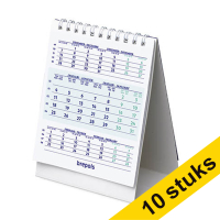 Aanbieding: 10x Brepols bureaukalender 2027 (13 x 10,5 cm) 4-talig 440360