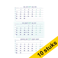 Aanbieding: 10x Brepols driemaandskalender 2027 4-talig 440361
