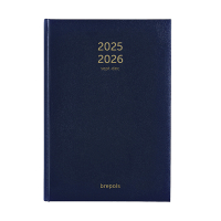 Brepols Bretime Lima 16 maanden weekagenda met uurindeling 2025-2026 blauw (1 week per 2 pagina's) 6-talig 2.066.1256.99.6.0 261048