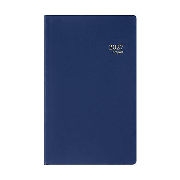 Brepols Building Seta dagagenda met uurindeling 2027 blauw (1 dag per pagina) 6-talig 440264 - 1