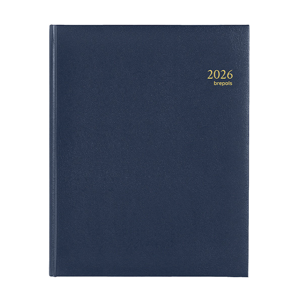 Brepols Concorde Lima weekagenda met uurindeling 2026 blauw (1 week per 2 pagina's) 6-talig 0.240.1256.06.6.0 262415 - 1