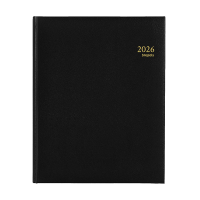 Brepols Concorde Lima weekagenda met uurindeling 2026 zwart (1 week per 2 pagina's) 6-talig 0.240.1256.01.6.0 262413