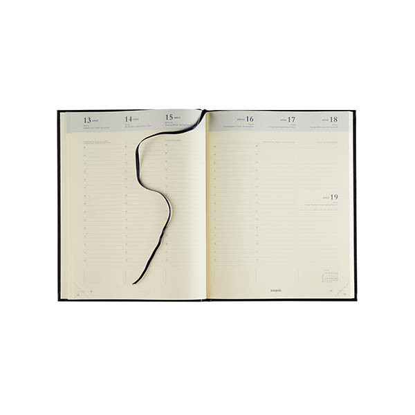 Brepols Concorde Lima weekagenda met uurindeling 2027 blauw (1 week per 2 pagina's) 6-talig 440214 - 2