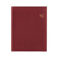 Brepols Concorde Lima weekagenda met uurindeling 2027 bordeaux (1 week per 2 pagina's) 6-talig 440213