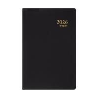 Brepols Delta Seta weekagenda 2026 zwart (1 week per 2 pagina's) 6-talig 0.834.2120.01.6.0 262507