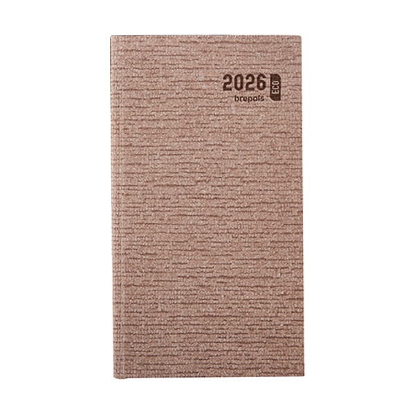 Brepols Ecorama Kazar weekagenda 2026 bruin (1 week per 2 pagina's) 6-talig 0.780.0685.99.6.0BR 262486 - 1