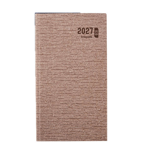 Brepols Ecorama Kazar weekagenda 2027 beige (1 week per 2 pagina's) 6-talig 440307 - 1