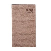 Brepols Ecorama Kazar weekagenda 2027 beige (1 week per 2 pagina's) 6-talig 440307