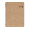 Brepols Ecotiming Kazar weekagenda met uurindeling 2027 beige met spiraal (1 week per 2 pagina's) 6-talig 440357 - 1
