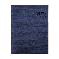 Brepols Ecotiming Kazar weekagenda met uurindeling 2027 donkerblauw (1 week per 2 pagina's) 6-talig 440306