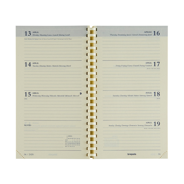 Brepols Interplan 16 maanden weekagenda 2025-2026 navulling (1 week per pagina) 6-talig 2.730.9900.00.2.0 262399 - 1