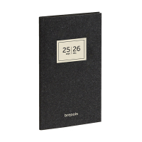 Brepols Interplan Essenz 16 maanden weekagenda 2025-2026 antraciet (1 week per 2 pagina's) 6-talig 262396