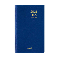 Brepols Interplan Genova 16 maanden weekagenda 2026-2027 blauw (1 week per 2 pagina's) 6-talig 440196