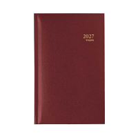 Brepols Interplan Lima weekagenda 2027 bordeaux (1 week per 2 pagina's) 6-talig 440313