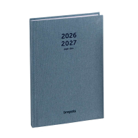 Brepols Nature 16 maanden weekagenda 2026-2027 grijsblauw (1 week per pagina) 4-talig 440188
