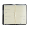 Brepols Notaplan Genova weekagenda 2026 zwart (1 week per 2 pagina's) 4-talig 262503 - 2