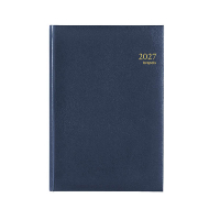 Brepols Omega Lima weekagenda met kwartierindeling 2027 blauw (1 week per 2 pagina's) 6-talig 440211