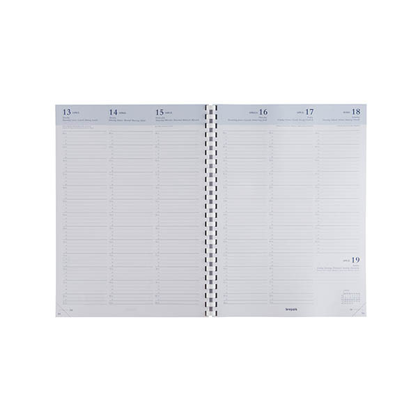 Brepols Omega agendavulling met weekindeling 2027 (1 week 2 pagina's)  6-talig 440299 - 1