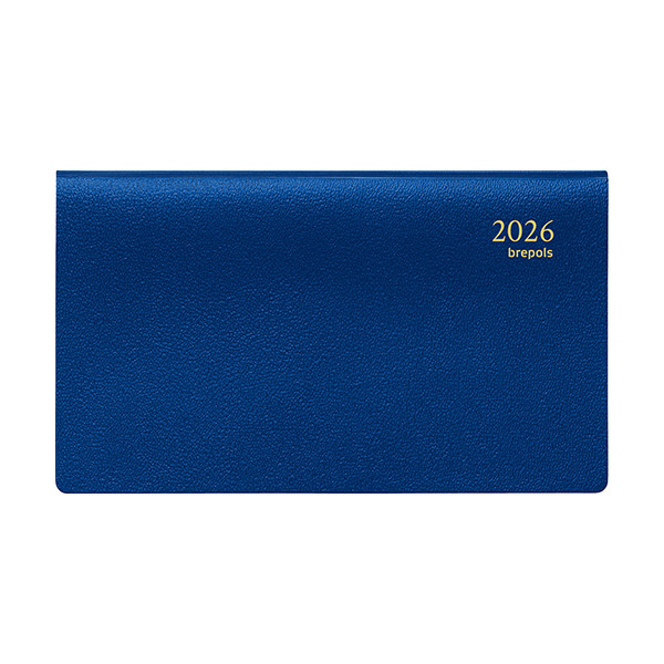 Brepols Omniplan Genova weekagenda met uurindeling 2026 blauw (1 week per 2 pagina's) 6-talig 0.738.2051.06.2.0 262501 - 1