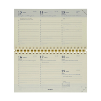 Brepols Omniplan weekagenda met uurindeling 2026 navulling (1 week per 2 pagina's) 6-talig 0.738.9900.00.2.0 262424