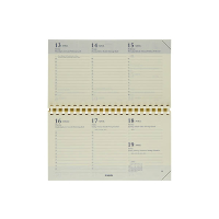Brepols Omniplan weekagenda met uurindeling 2027 navulling (1 week per 2 pagina's) 6-talig 440223