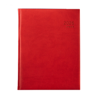 Brepols Optivision Large Classica weekagenda met uurindeling 2026 rood (1 week per 2 pagina's) NL 0.117.1416.99.6.0RZ 262450
