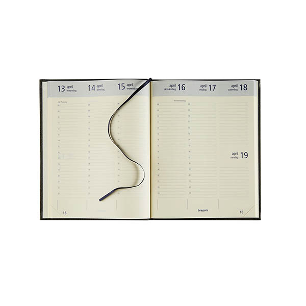 Brepols Optivision Large Classica weekagenda met uurindeling 2027 rood (1 week per 2 pagina's) NL 440274 - 2