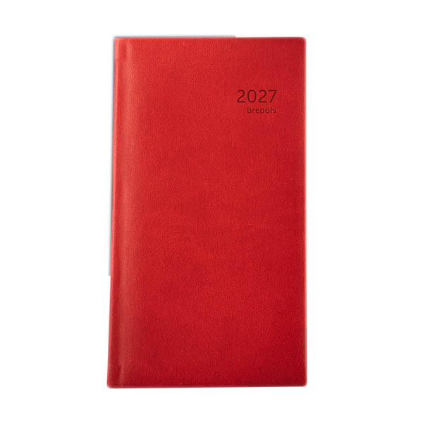 Brepols Optivision Pocket Classica weekagenda 2027 rood (1 week per 2 pagina's) NL 440320 - 1