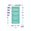 Brepols Optivision wand-week kalender 2023 met extra grote cijfers en letters 1.895.9900.00.4.0 265458