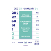 Brepols Optivision wand-week kalender 2024 met extra grote cijfers en letters 1.895.9900.00.4.0 261153
