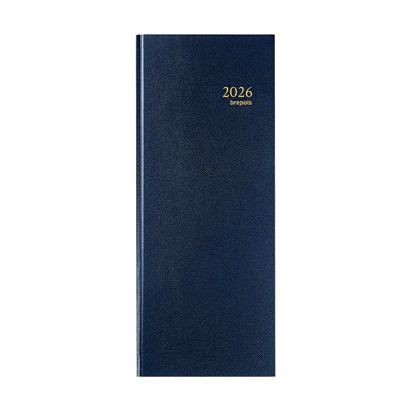 Brepols Saturnus Lima dagagenda met kwartierindeling 2026 blauw (1 dag per pagina) 4-talig 0.111.1255.06.6.0 262406 - 1