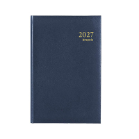 Brepols Saturnus Lima weekagenda 2027 blauw (1 week per 2 pagina's) 4-talig 440262