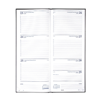 Brepols Saturnus Lima weekagenda met uurindeling 2026 zwart (1 week per 2 pagina's) 4-talig 0.131.1255.01.6.0 262447