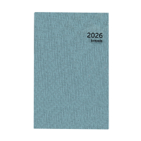 Brepols Saturnus Luxe Dubletta dagagenda met halfuurindeling 2026 beige (1 dag per pagina) 4-talig 262436