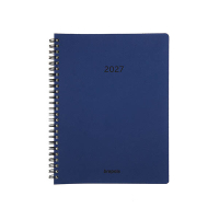 Brepols Timing Calvi weekagenda met uurindeling 2027 blauw (1 week per 2 pagina's) 6-talig 440287