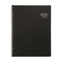 Brepols Timing Recycled PP weekagenda met uurindeling 2026 zwart (1 week per 2 pagina's) 4-talig 0.137.4910.01.4.0 262476