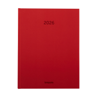 Brepols Timing Sunrise weekagenda met uurindeling 2026 rood (1 week per 2 pagina's) 6-talig 0.136.0275.99.6.0RD 262458