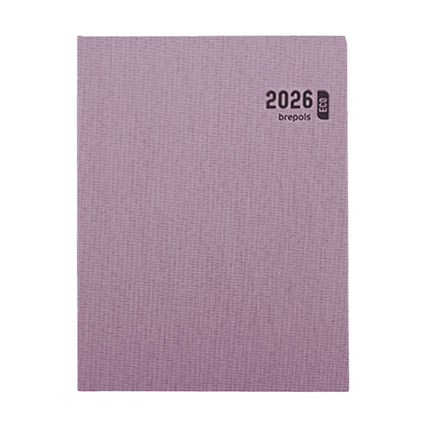 Brepols Timing Toile Ocean weekagenda met uurindeling 2026 rood (1 week per 2 pagina's) 6-talig 0.136.2065.99.6.0RD 262463 - 1