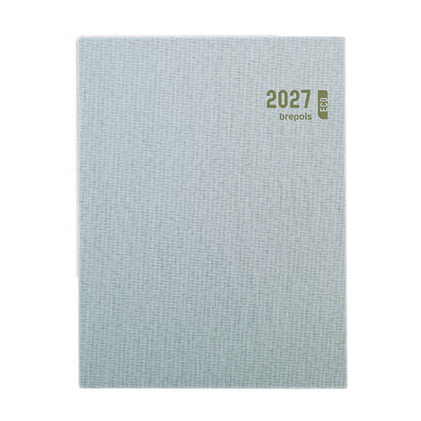 Brepols Timing Toile Ocean weekagenda met uurindeling 2027 muntgroen (1 week per 2 pagina's) 6-talig 440286 - 1